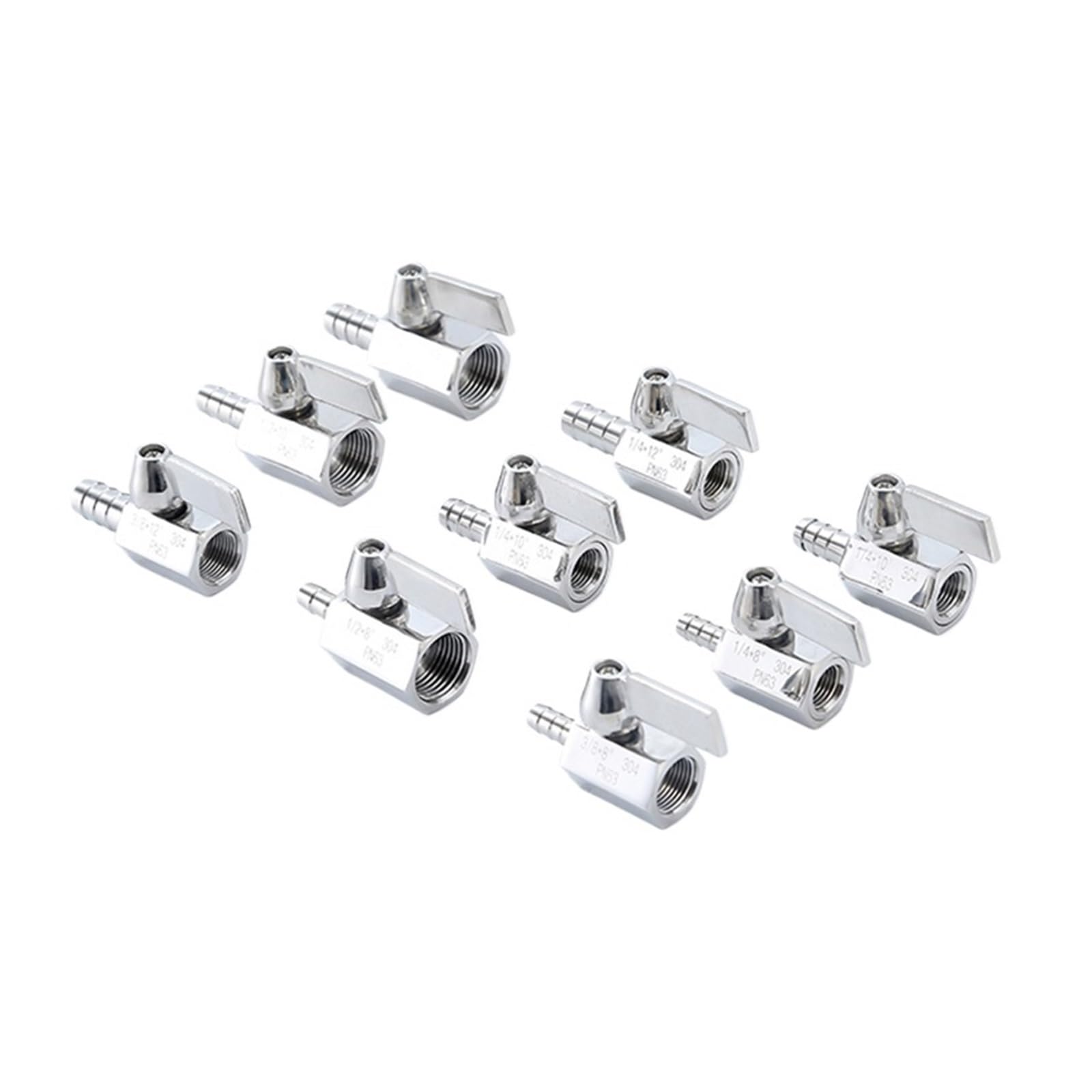 Mini válvula de bola para solucionar fugas en tubos de cuero con rosca interna de 12mm