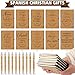 Resurhang 20 Pcs/10 Sets Spanish Christian Gifts Bulk Prayer Journal with Bible Pen Spiral Notebooks 8.27 ” x 5.51 ” Religious Gifts for Church Member Study Groups Church Families (Kraft Color)