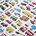 SAVITA 3D Stickers for Kids & Toddlers, 400+ Cars & Trucks, 3D Puffy Stickers Including Cars, Trains, Airplanes, Fire Trucks, Helicopters, Motorcycles, School Buses, Spaceships