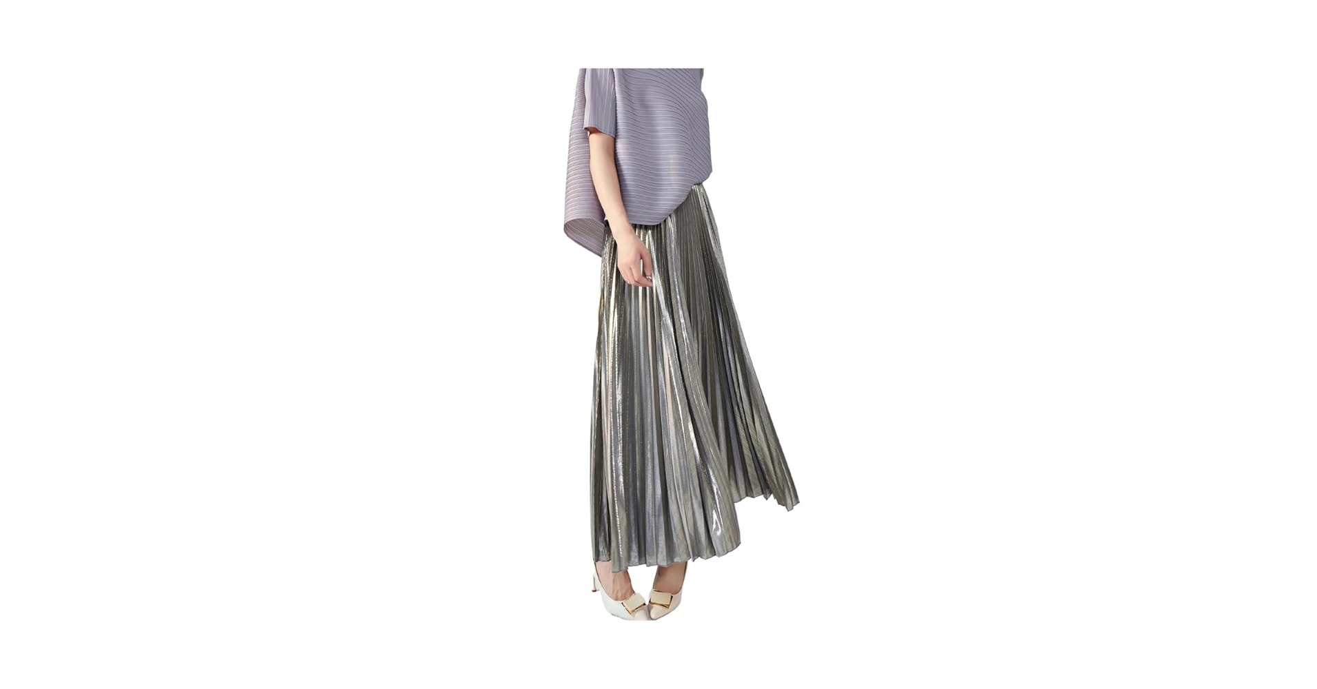 Amazon.com: LIXINGHEITANG Pleated Skirt for Women Elastic
