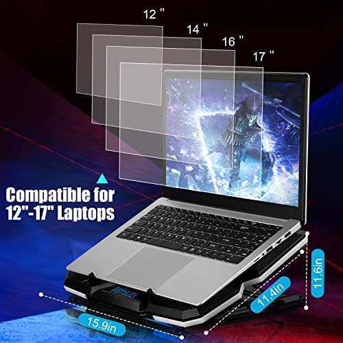 Laptop-Cooling-Pad-Gaming-Laptop-Cooler-with-5-Quiet-Fans-and-Colorful-RGB-LightOne-Click-colse-Laptop-Fan-Cooling-Pad-Fits-12-17-Inch-Laptop-USB-Port-Powered-7-Adjustable-Height