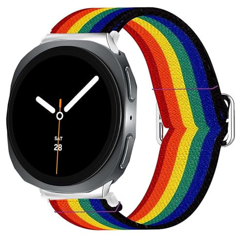 Thumbnail - Blueshaweu Weich und Dehnbar Elastizität Ersatzband Kompatibel Für Samsung Galaxy Watch 8 40mm, 44mm, Classic 46mm, Ultr...