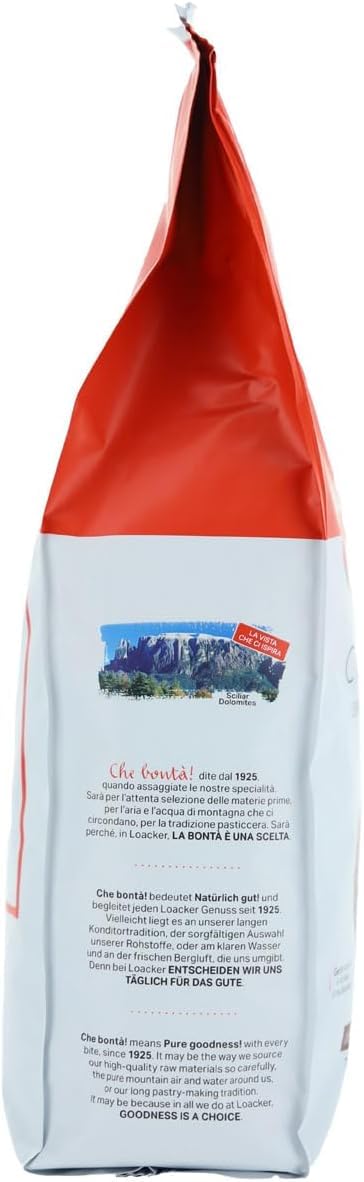 Loacker Caffè in Grani con Miscela di 80% Arabica e 20% Robusta, Ideale per Macchina Caffè e per Macinacaffè Elettrico, Aroma Intenso, 1 Confezione da 1kg
