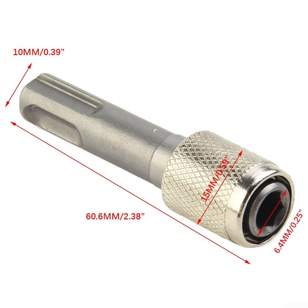 SDS Drill Chuck Adapter Hex Socket Drill Holder Converter SDS Bit Adapter for Drills Light Picks, SDS Socket Adapter