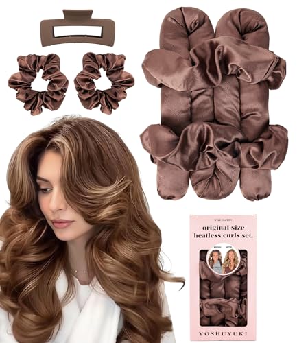Original Satin Heatless Curls Overnight Curling Rod Set