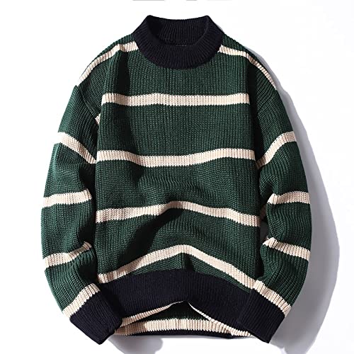 Maglione Uomo Retrò Patchwork Con Zip 1/4 – Manica Lunga, Colletto Coreano, Colorato E Hippie, Perfetto Per Autunno E Inverno, Casual E Caldo - 2