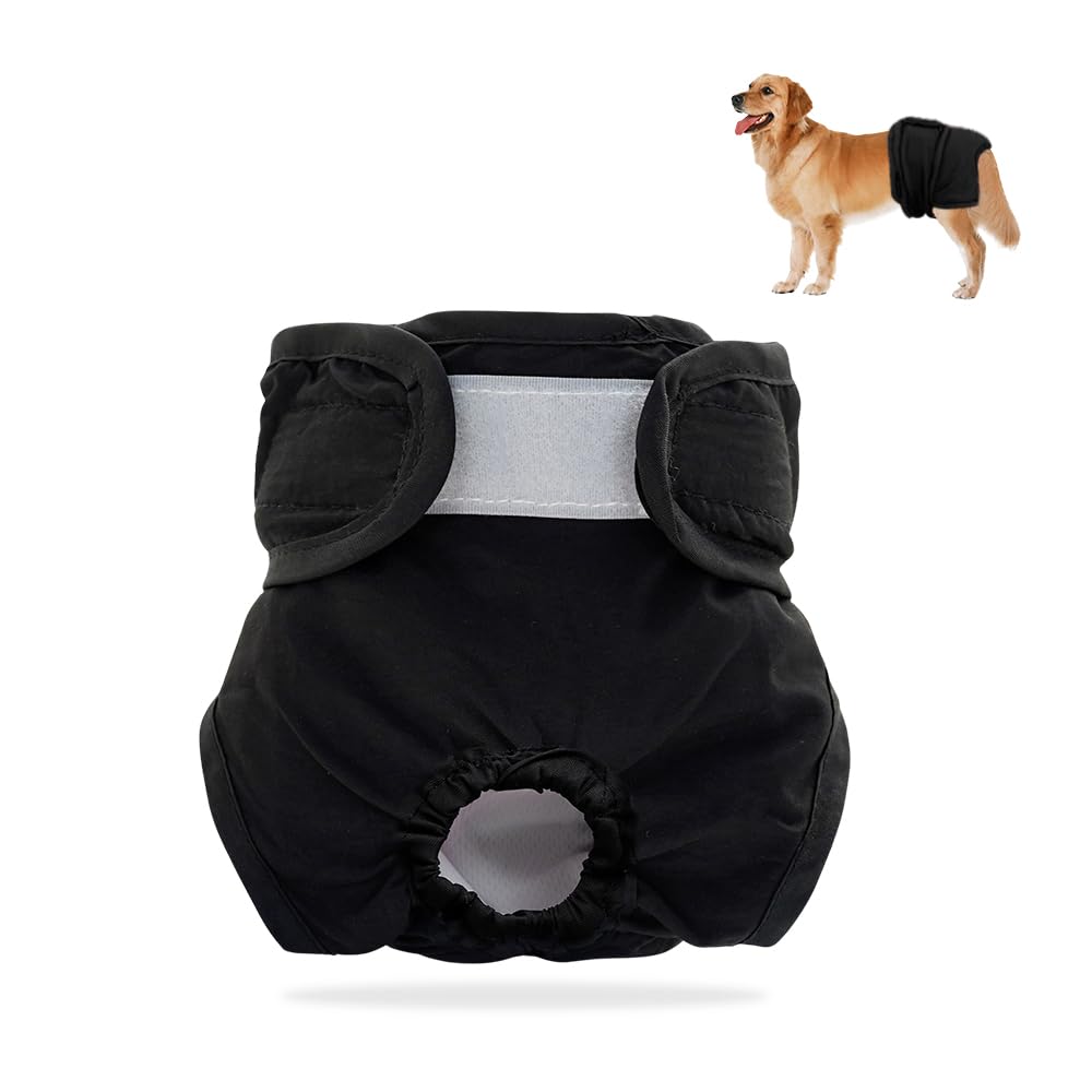 Ceihwa Braguitas Perro Celo Hembra Lavables Pantalones Pañales para Perros Reutilizable Bragas Menstruales Perro Hembra Bragas Higiénicas Perros en Celo Sangrado Mensual para perros pequeño y grande-M