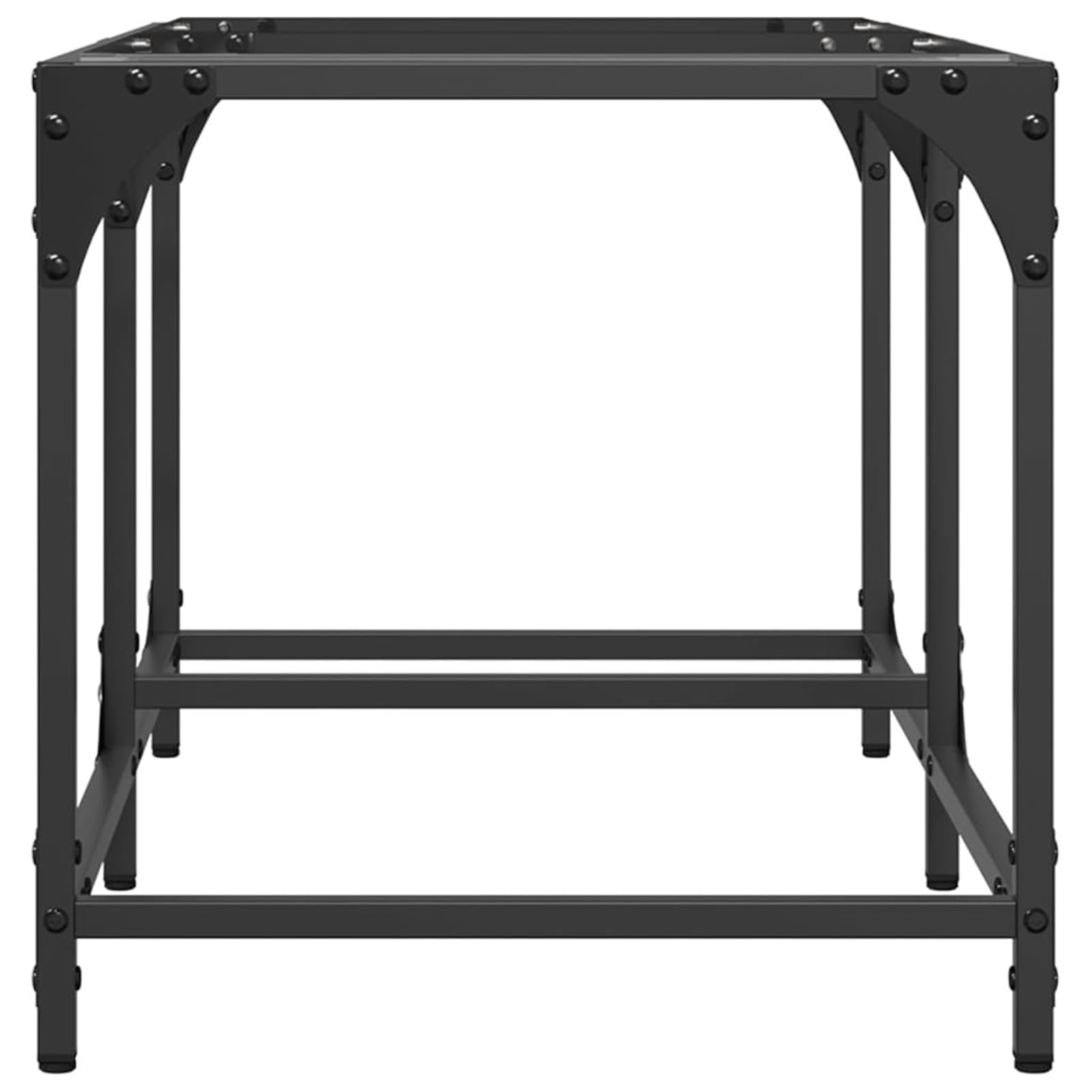 Homgoday Tavolino da caffè con piano in vetro trasparente, 78,5 x 40 x 40 cm, in acciaio, tavolino da tè per soggiorno, sala d'accoglienza degli ospiti, camera da letto e ufficio, tipo 1