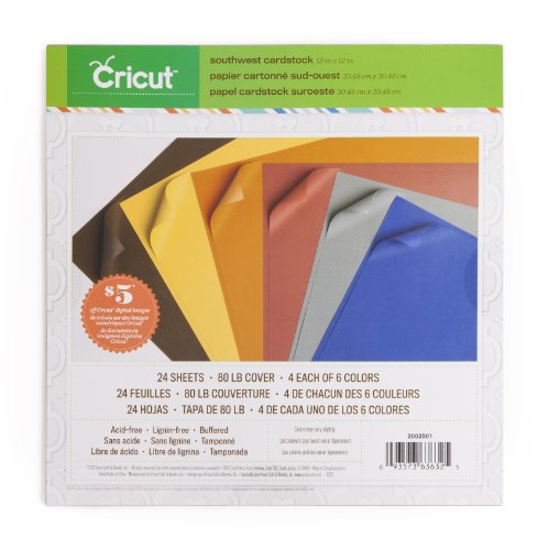 Cricut 2002001 Textured Cardstock, 12-Inch by 12-Inch, Southwest