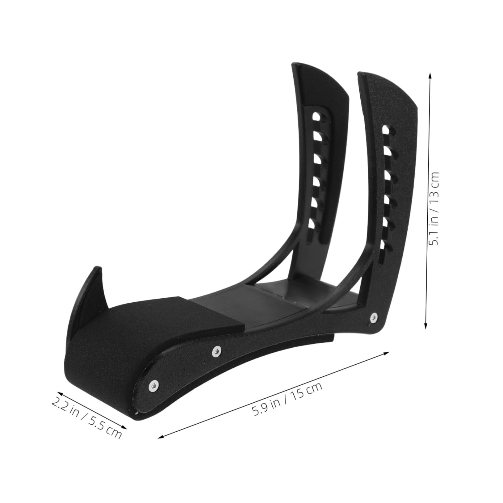 Milisten Poggiapiede Ergonomico per Chitarra Elettrica, Nero, Regolabile | Plastica e Spugna, Uso per Pratica e Registrazione, Angolo Variabile per Musicisti