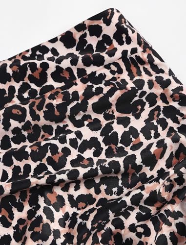 ZAFUL Women High Waisted Swim Skirts Ruffle Ruched Mini Skirt Tummy Control Bikini Bottoms3