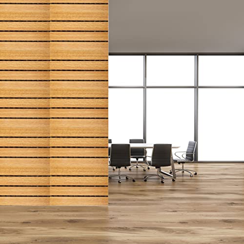 Milisten Acoustic Panels Wooden Wall Soundproofing Panel Sound Absorbing Board Sound Insulation Wooden Plate for KTV Cinema Use Brown - Image 2