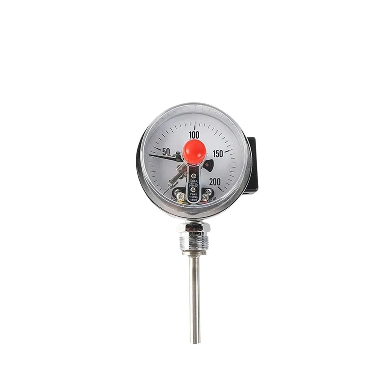 Termómetro bimetálico Wss411/401 de acero inoxidable radial axial universal puntero industrial termómetro tubo