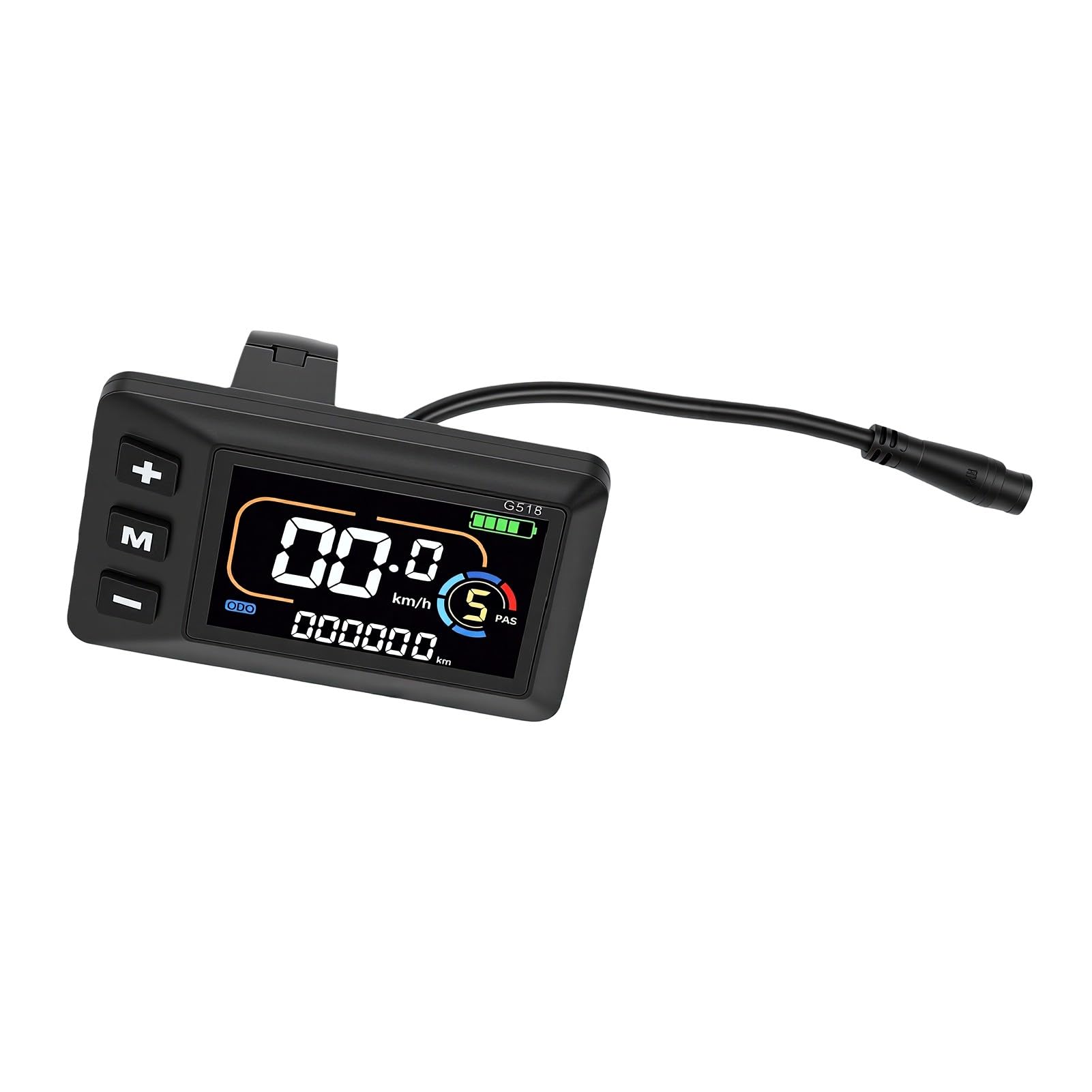 Pantalla LCD para Bicicleta Eléctrica, Velocímetro Retroiluminado Resistente, Pantalla Cuentakilómetros para Moto de Cross Eléctrica Yozma IN 10, Material ABS, Fácil Instalación