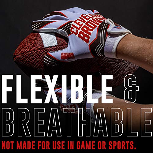 Image of Franklin Sports Youth NFL Football Receiver Gloves - Kids Football Gloves Pair - NFL Team Logos and Silicone Palm