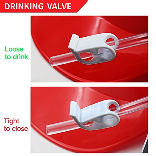 image for NOVELTY PLACE Drinking Helmet - Can Holder Drinker Hat Cap with Straw 