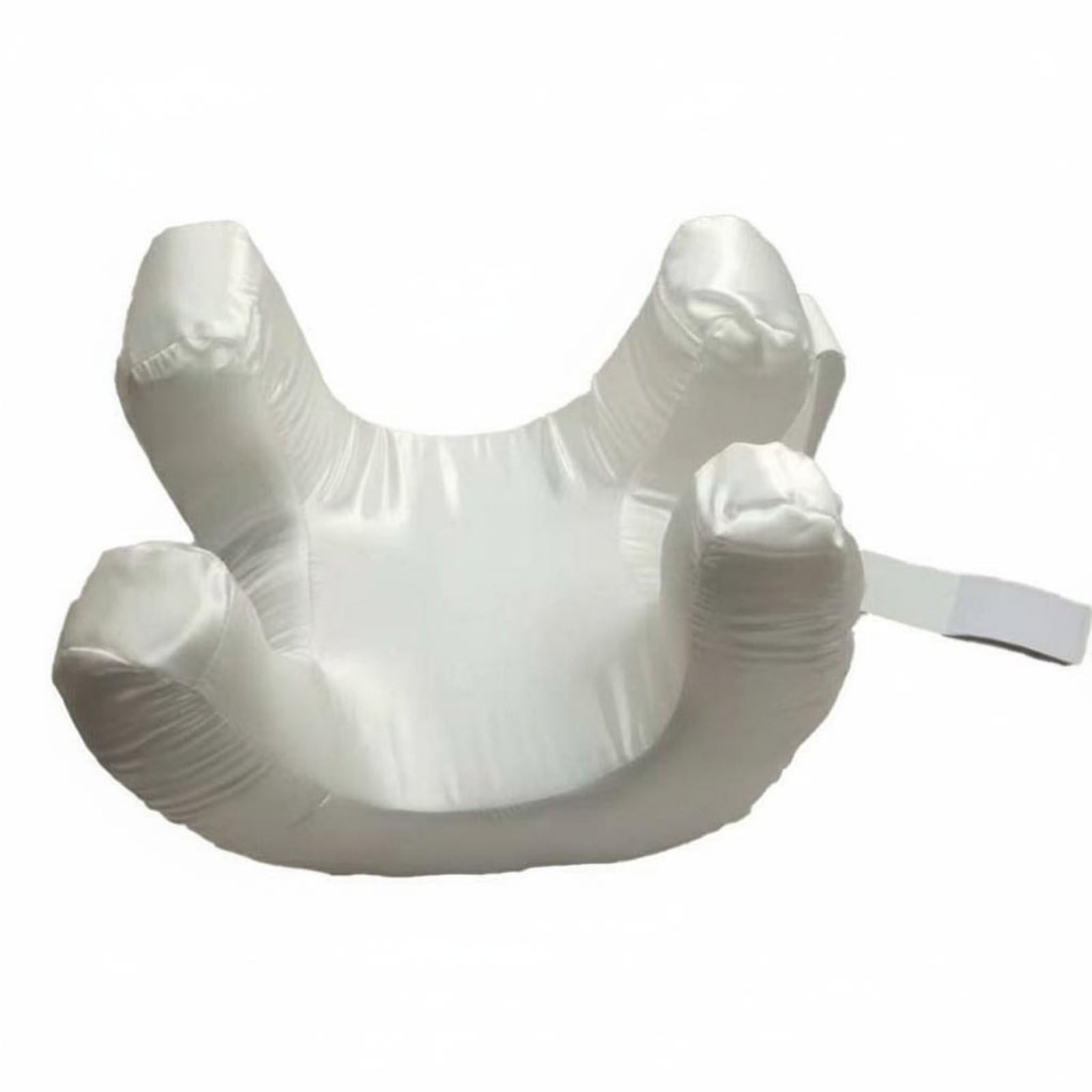 MERISHOPP Fixed Head Shape Side Lie Beauty Pillow Jaw Line Care Anti Wrinkle Sleep Pillow Skin Friendly Breathable for Women, Napping, White-image-9