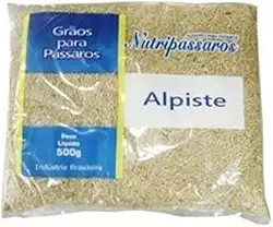 Grãos Nutripássaros Alpiste para Pássaros 500g