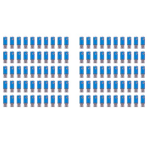 Memoire USB 2.0 Stick 128 Mo bleu en lot de 100 clés de flash pour vos cadeaux professionnels