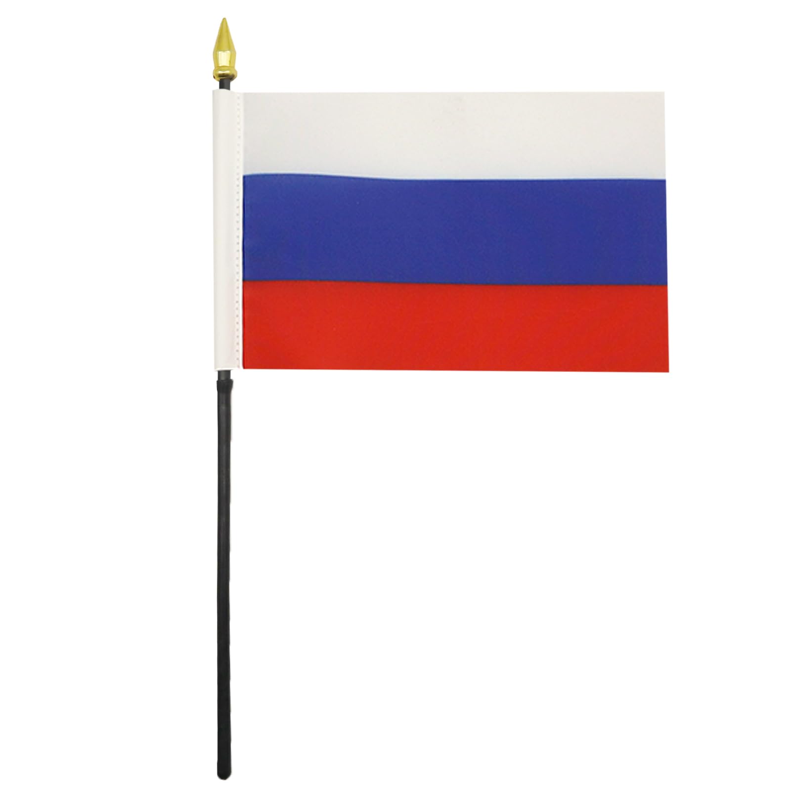 Bandierina Russia Da Tavolo 15x10 Cm - Con Asta E Puntale Dorato - Decorazione Per Interni - Foto 3