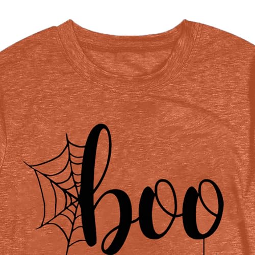 Halloween Boo Shirts for Women Funny Halloween Shirts Fall Thanksgiving Gift Tshirts Tops4