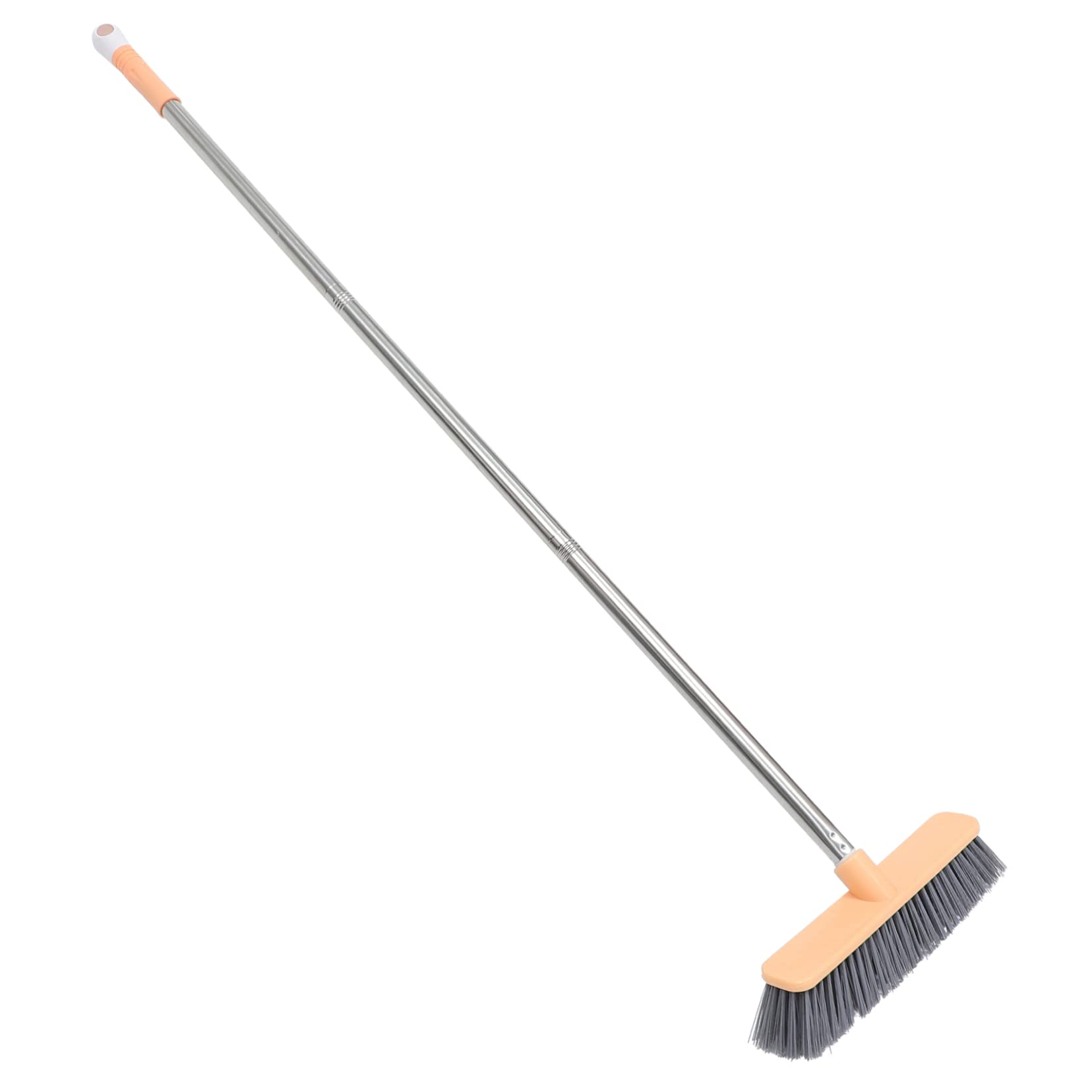 KOMBIUDA 6008 Orange Floor Brush Scrub Broom for Floors Cleaning Broom Supply Lightweight