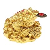 Frog Shape Good Luck Fortune Figurines Tabletop Ornaments Statue Lucky Gifts for Wealth New Year Hou