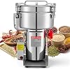 Molino Eléctrico de Granos VEVOR, 3400W 2500g para Especias y Maíz Seco, Máquina de Molienda en Seco, Pulverizador de Acero Inoxidable de 32000RPM para Granos Secos, Café, Especias y Nueces (Tipo Oscilante 270°) 2