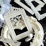 Wentoenapp 10Pcs White Vintage Scrapbook Frames, Decorative Paper Lace Cutouts, Hollow Paper Frames for Scrapbooking, Junk Journal Crafts, Wall & Tabletop Display