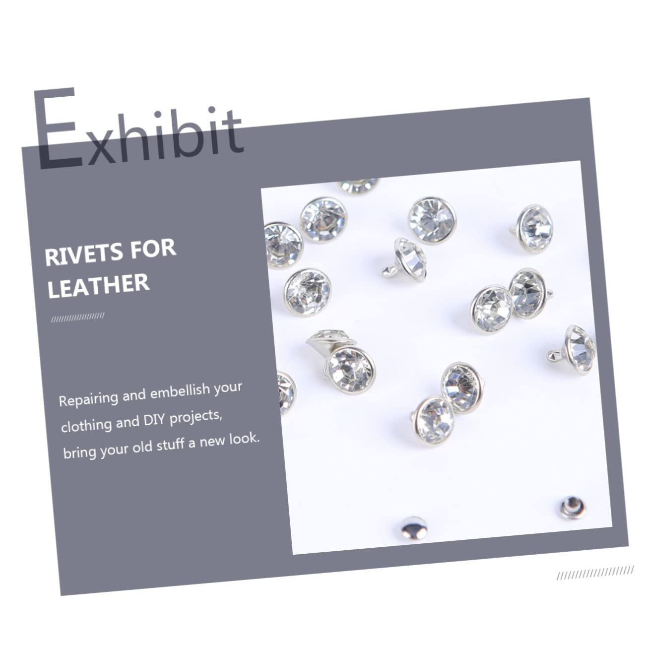 SHINEOFI 1000 Juegos remaches de diamante accesorios para bolsos remache de diamante de cristal Remaches para ropa herramientas para manualidades decoración remaches para tela Metal Decorar