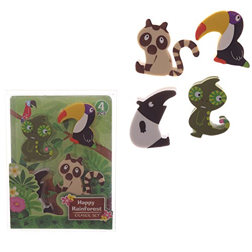 Ensemble de gomme Rainforest Design enfants
