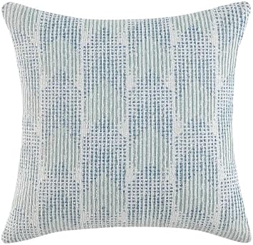 BLVD Eight Pantego Decorative Throw Pillow with Insert Cover + Insert Included 20"x 20" Down Alternative Sofa & Bed Pillow for Couch, Living Room & Bedroom - CAL117 Compliant, Single Pack
