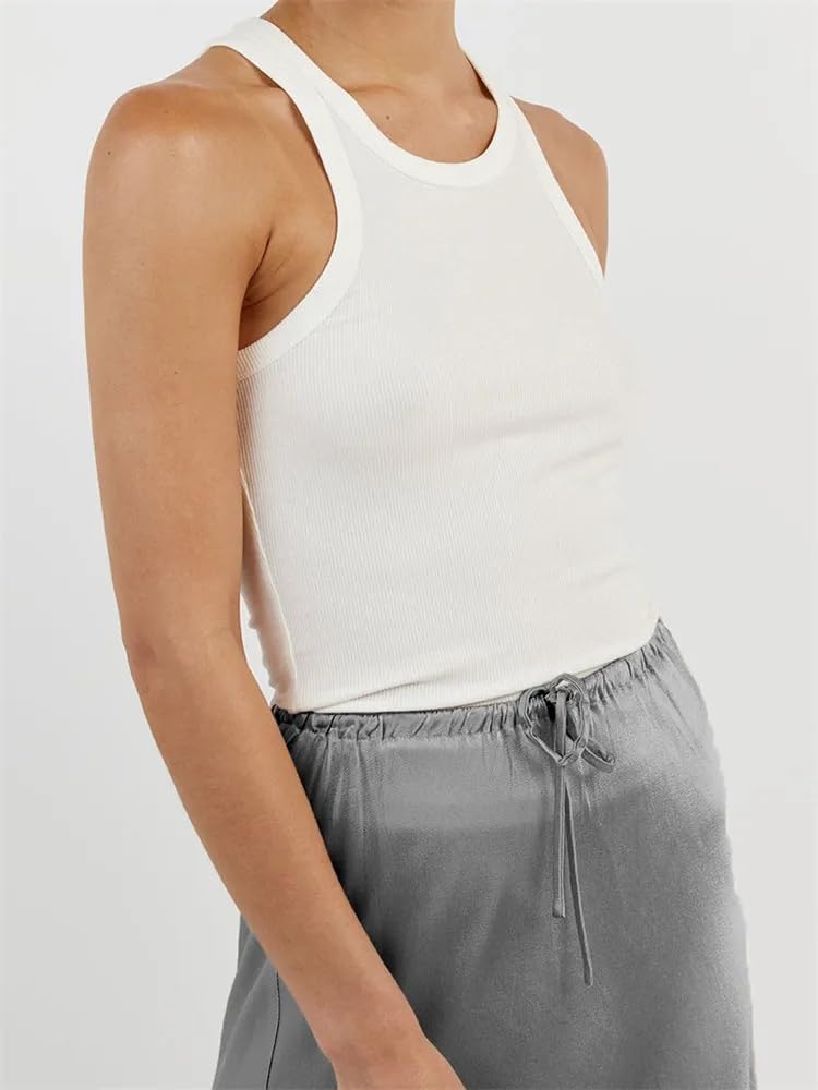 Meladyan Woman Drawstring High Elastic Waist Maxi Long Skirt A Line Flare Solid Slim Fitted Going Out Casual Midi Skirts - Image 4