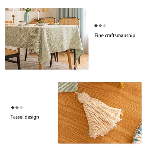 Nappe de table carrée coton lin pour protéger et embellir les meubles