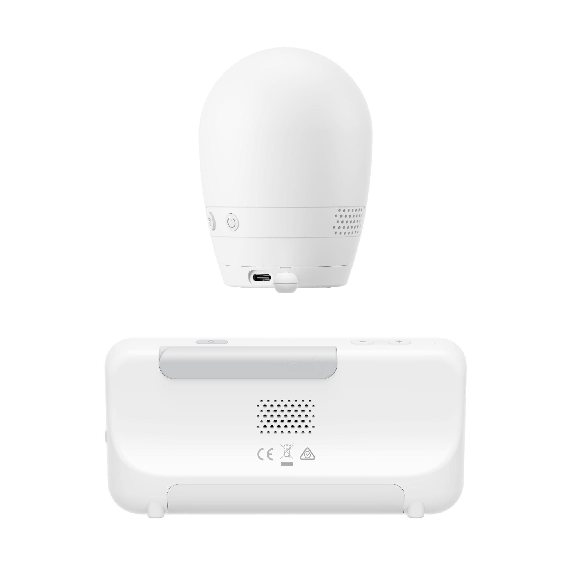 eufy Babyphone avec caméra E21, 4K UHD, écran 5" (720p), Mode WiFi Hybride/Hors Ligne, contrôle par Application et Moniteur, Fonction panoramique et inclinable, Zoom 8X, caméra Portable avec Batterie