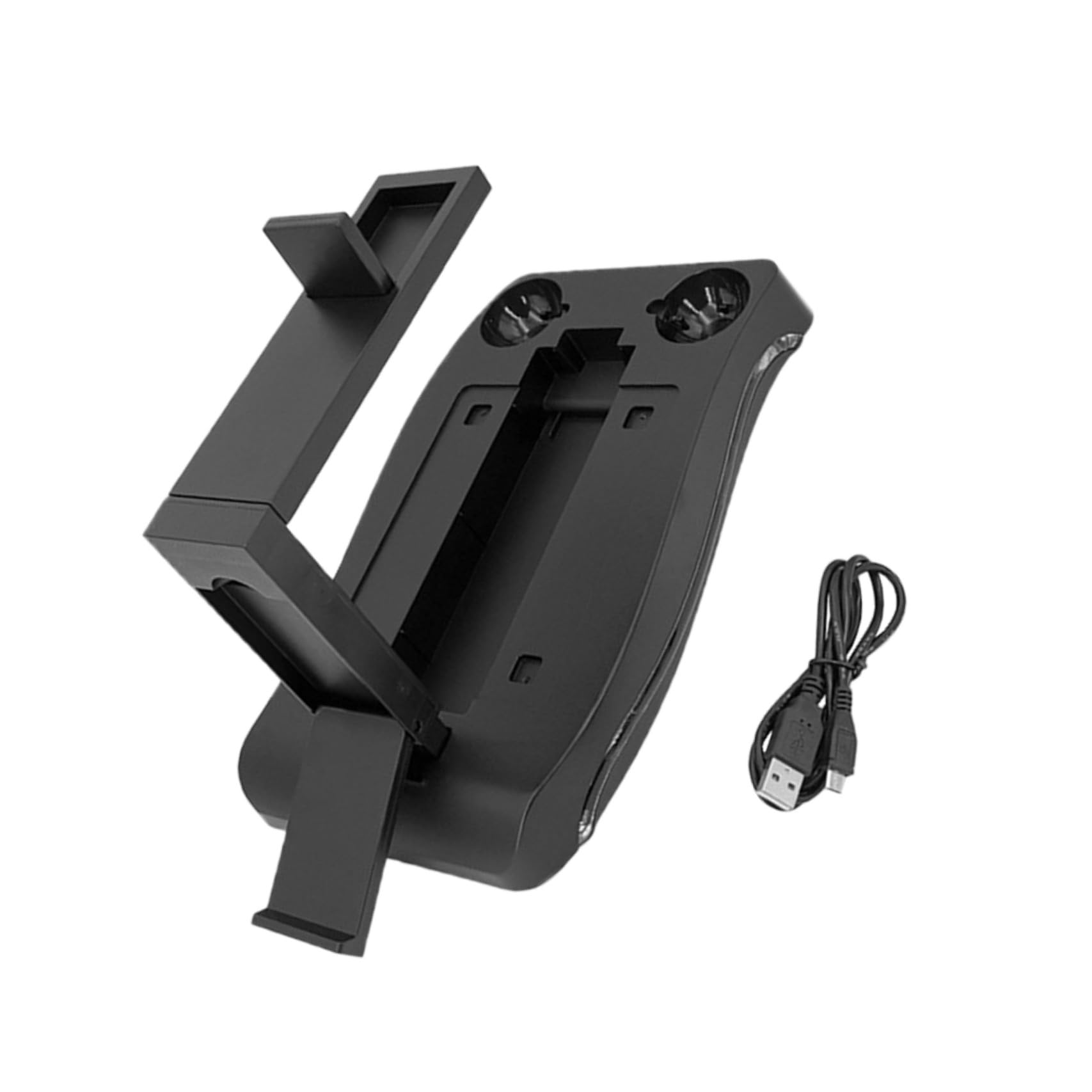 Supporto di Ricarica per Controller Vr 4 in 1 in Abs Nero, Stazione per Console di Gioco Funzione di Esposizione e Conservazione per Gaming