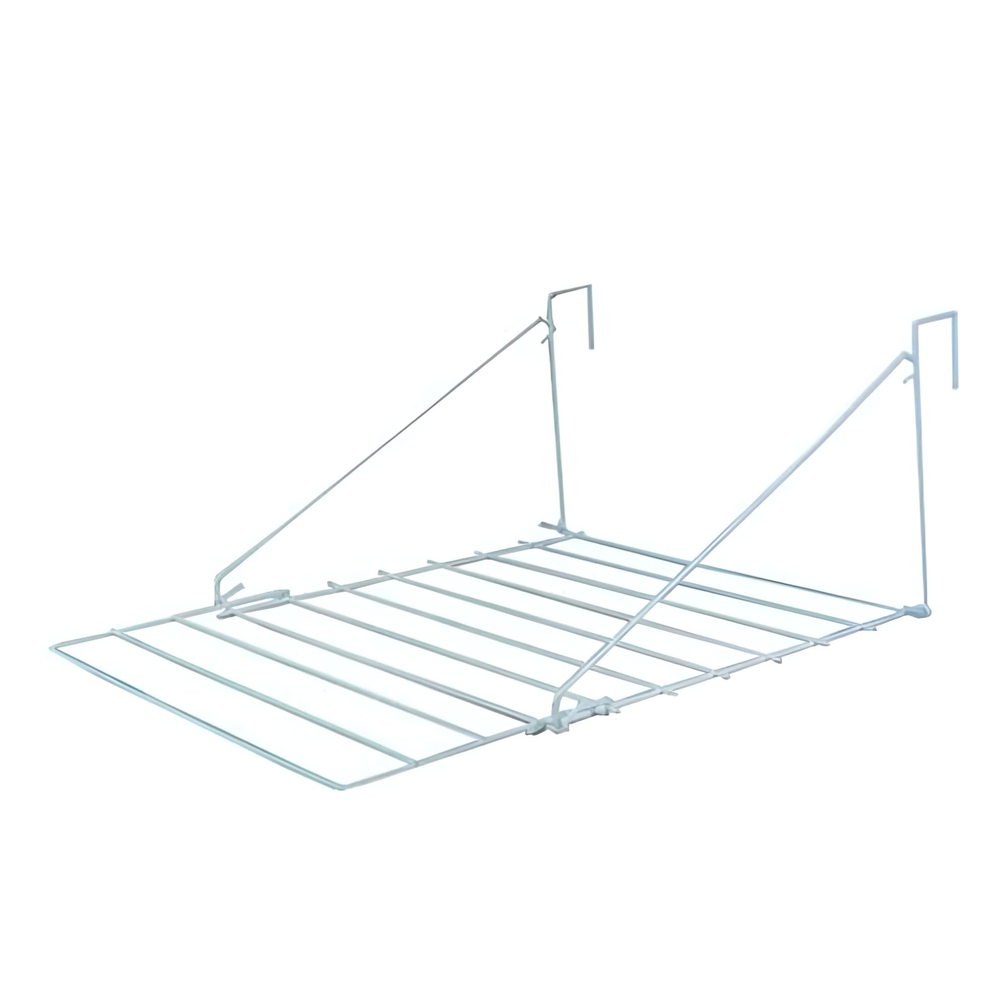 Kav White Over Door Utility Dryer Clothes Airer - 7M Metal Laundry Towel Rail - Indoor Outdoor Washing Line Drying Rack For Clothes, Caravans
