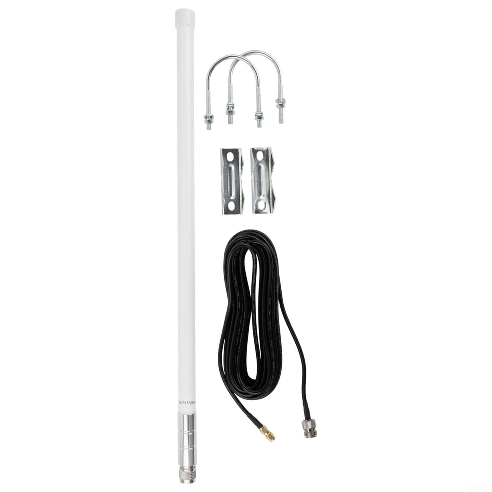 Antenna omnidirezionale in fibra di vetro 12DBi per i minatori dell'elio LoRa, 860-930MHz per il connettore N-maschio e cavo RG58 di 8M per Bobcat per la lunga autonomia all'aperto di RAK