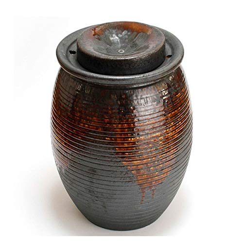 Amazon.co.jp: 水琴窟 信楽焼 - 重蔵釜（B‐1／雨流し） 重蔵窯の家庭