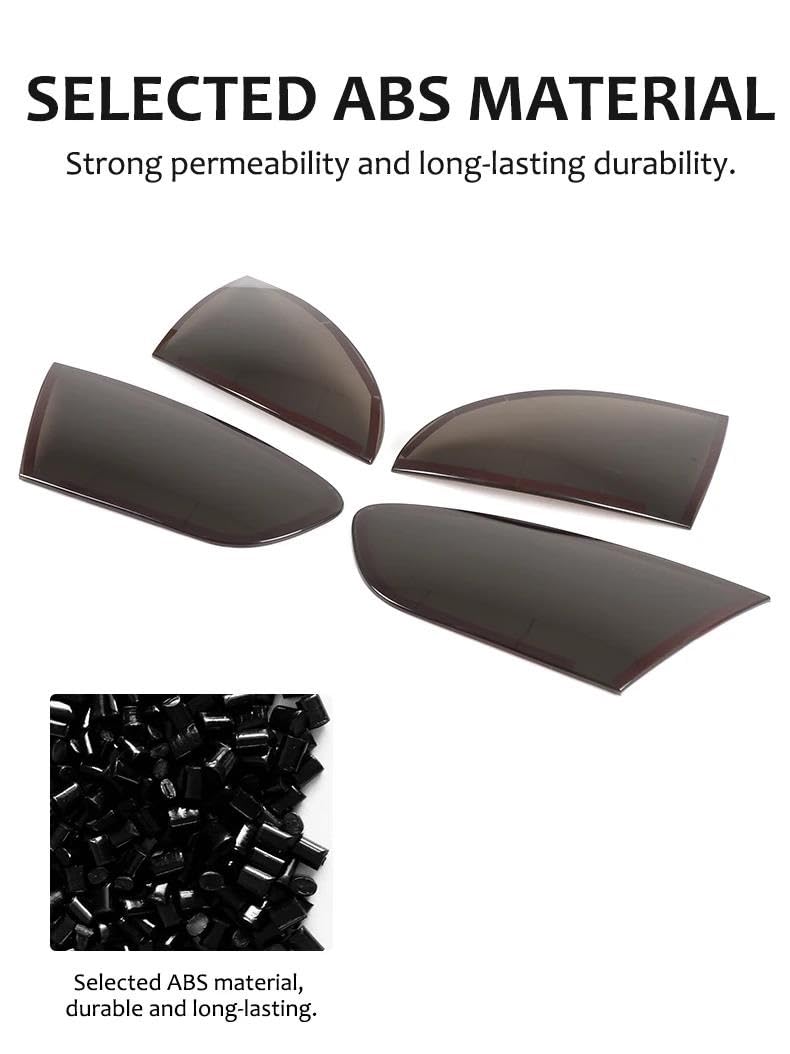 Contours de phares arrières Pour SEAT Pour Leon Mk2 1P 2008-2012 Enjoliveurs De Feux Arrière En ABS Noir Fumé Protections Et Accessoires Couvercle de Feu Arrière