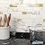M MOFIT Backsplash Tile for Kitchen Peel and Stick Stone Matte Finish,Bathroom Tiles Stickers 3D Wall Panel Linear Mosaic Marble Backsplash Waterproof(10sheets,White Gold)