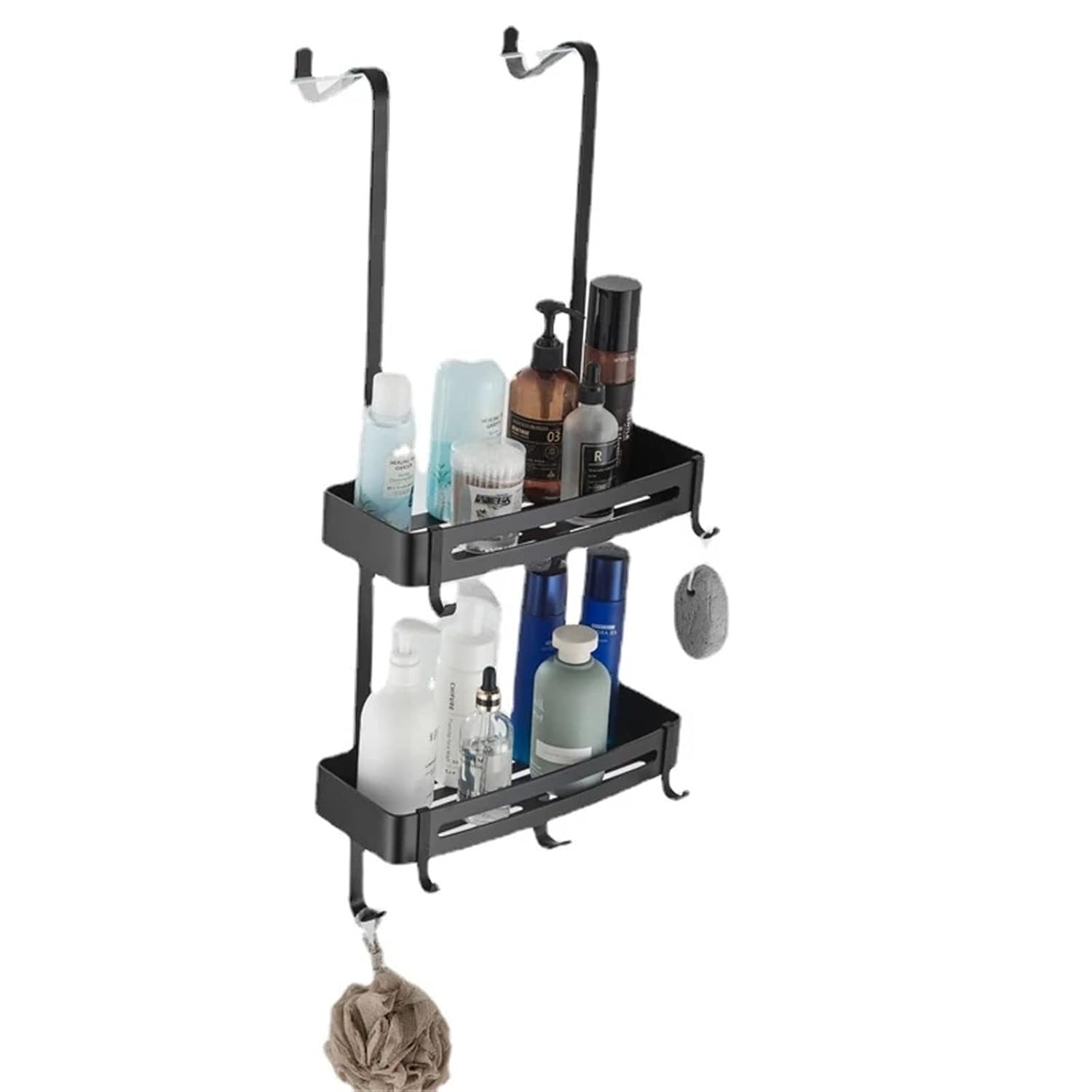 ZJHFFFG Hanging Shower Caddy Hanging Bath Shelves Bathroom Shelf Organizer Nail-Free Holder Storage Shelf Rack Bathroom Basket Holder