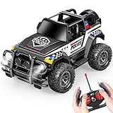 Bloolilies Remote Control Car for Kids, Police Rc Cars Toys for Boys Age 3 4 5 6 7 8-12, 1:20 Scale Rc Truck with LED Headlights Racing Toy Car Birthday Easter Gifts for Kids