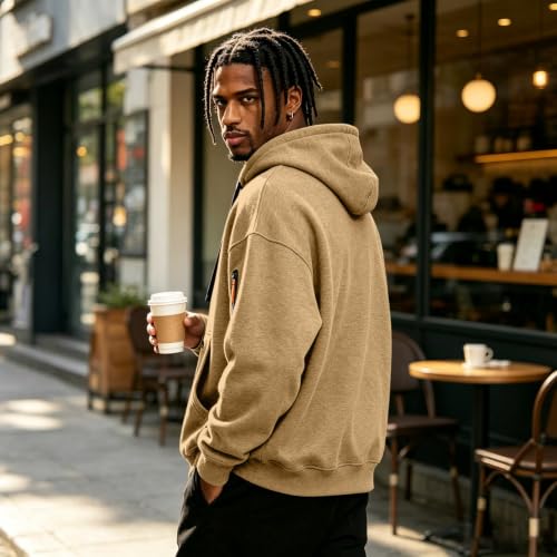 Elneeya Tactical Hoodie for Men Oversized Work Out Casual Fall Sweatshirts - image 6