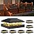 VOLISUN 4x4 Solar Post Cap Light 6pack,Solar Fence - Cap Lights Outdoor Waterproof for Wooden/Vinyl Post,Black Deck Post Cap Light Solar Powered with Warm White for Garden/Patio/Porch