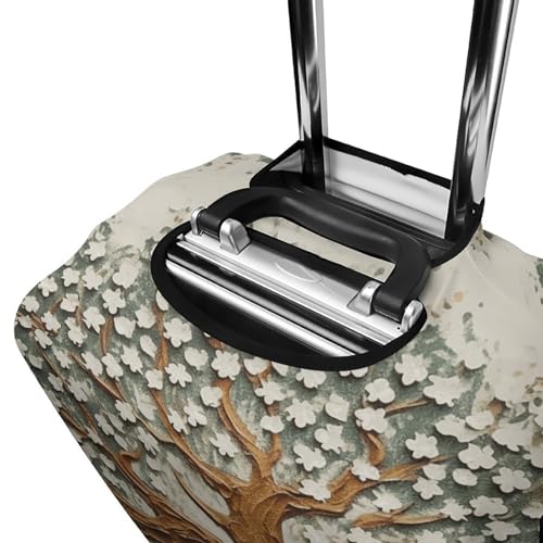 Tree Printed Luggage Cover, Elastic Luggage Protector Fits 19-32in Suitcases, Washable & Anti-Scratch Suitcase Cover for Men Women M 5