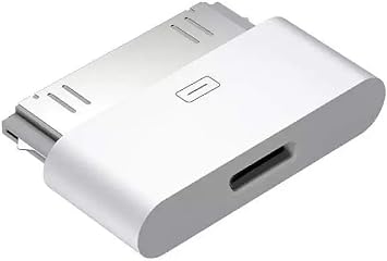 Apple MFi Certified Lightning to 30-Pin Adapter, 8-Pin Female to 30 Pin Male Connector for iPhone 4/4s/iPad/iPod Touch Charging & Sync with Docking Stations