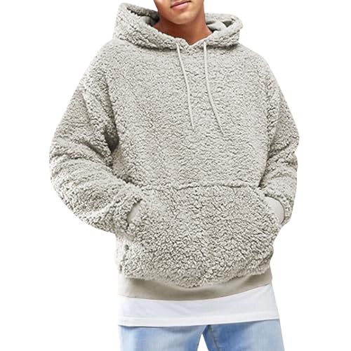 Sudadera ligera de hombre con capucha y textura suave miniatura 1