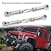 RC Car Turnbuckle, 6Pcs Adjustable Servo Links Tie Rod Aluminum Alloy RC Pull Rod Turnbuckle Rod Linkage Set for RC Hobby Car Model(Silver) Rc Steering Linkage Dilwe Tie Rods Buckle