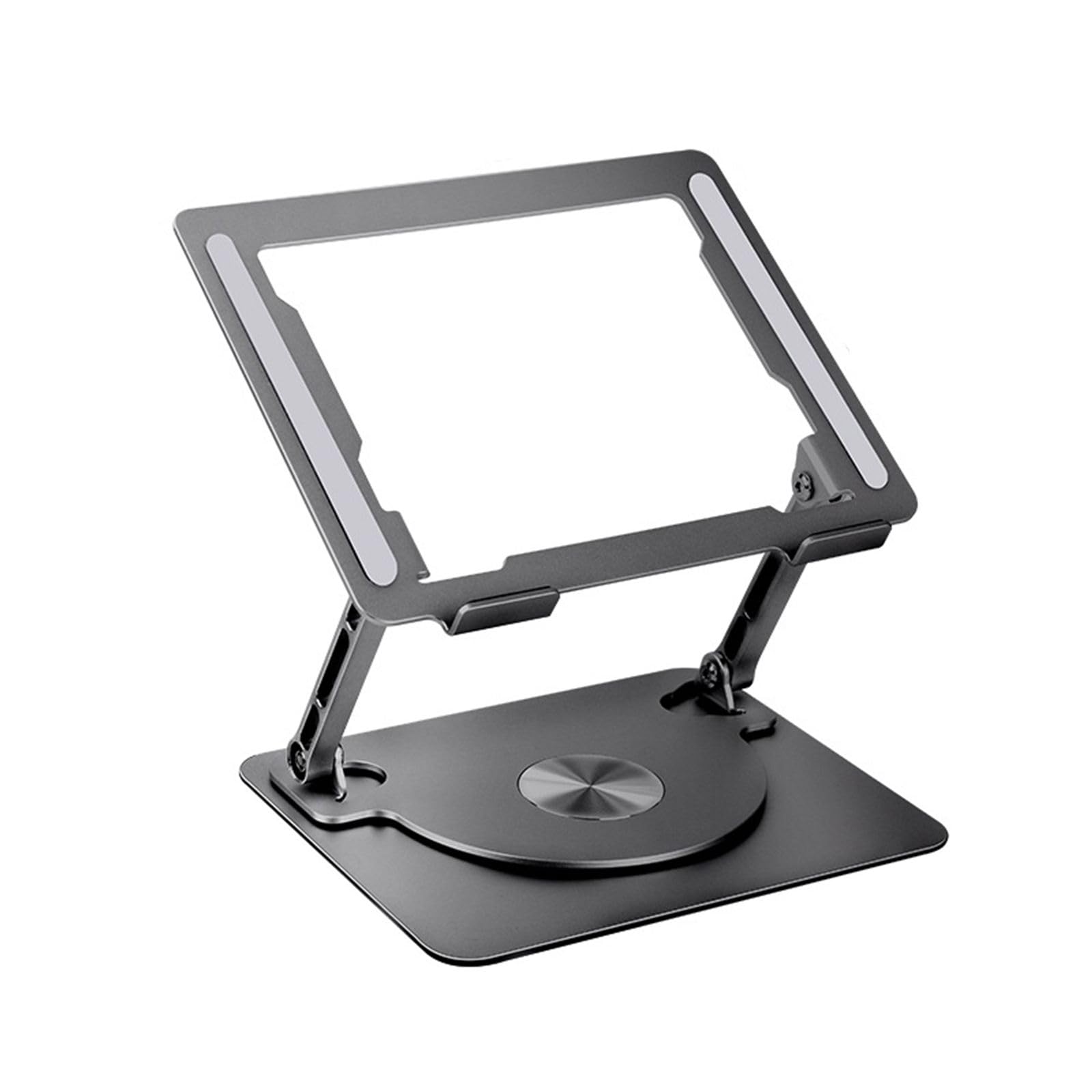 Soporte de disipación de calor para laptop, soporte de aluminio giratorio de 360 grados para portátiles de hasta 17 pulgadas